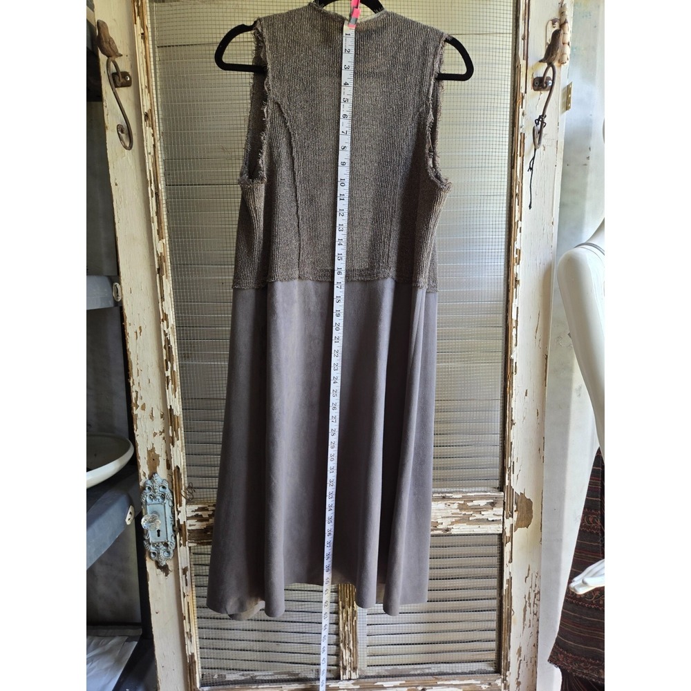 Vocal Tie Side Fleece Open Front Sleeveless Duster Vest Size sm rn121364all BOHO - Picture 13 of 13